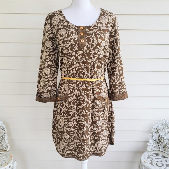 NWT Nick and Me Tunic style dress with long sleeves and a tapestry design - Picture 7 of 9